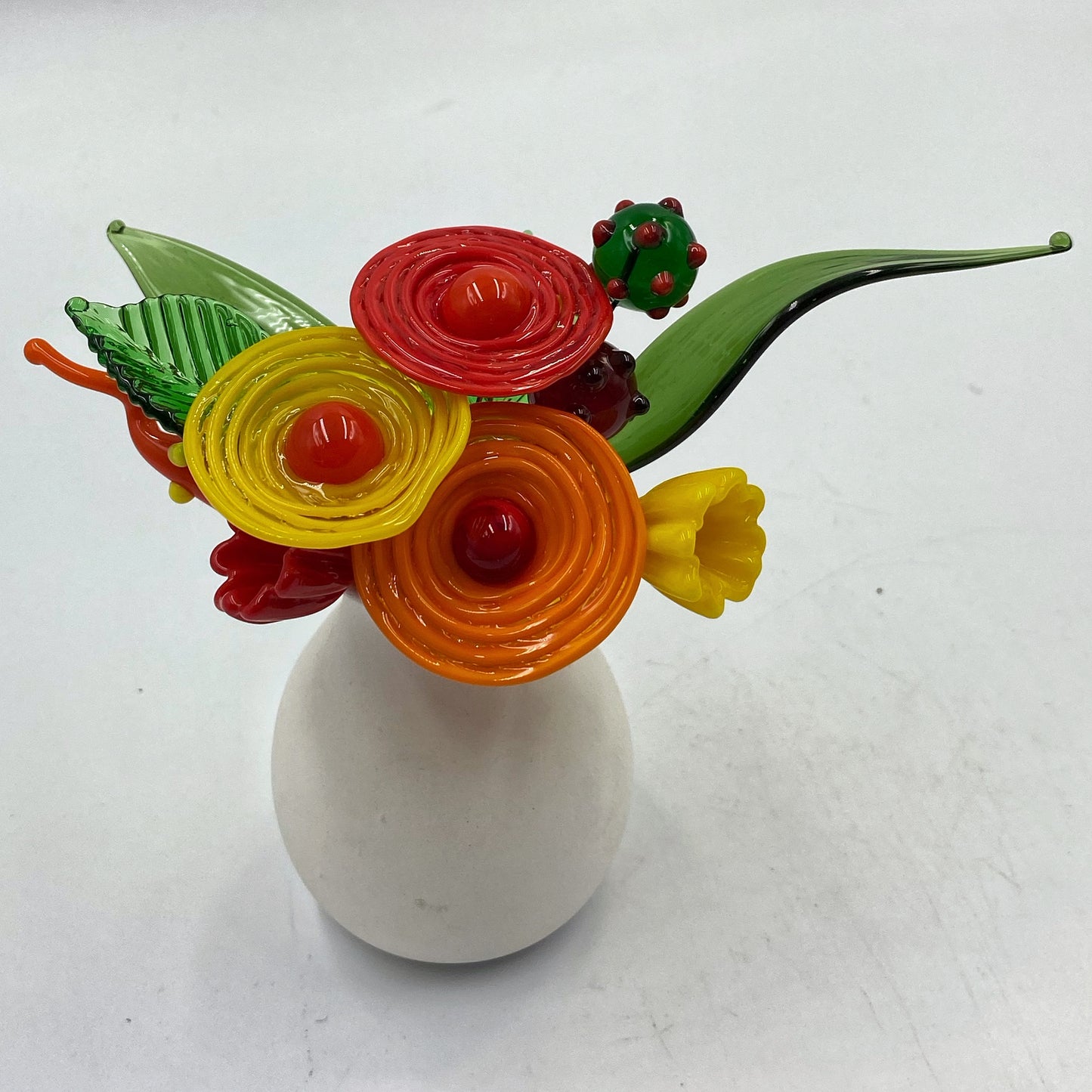 Summer Brights Glass Flower Bouquet