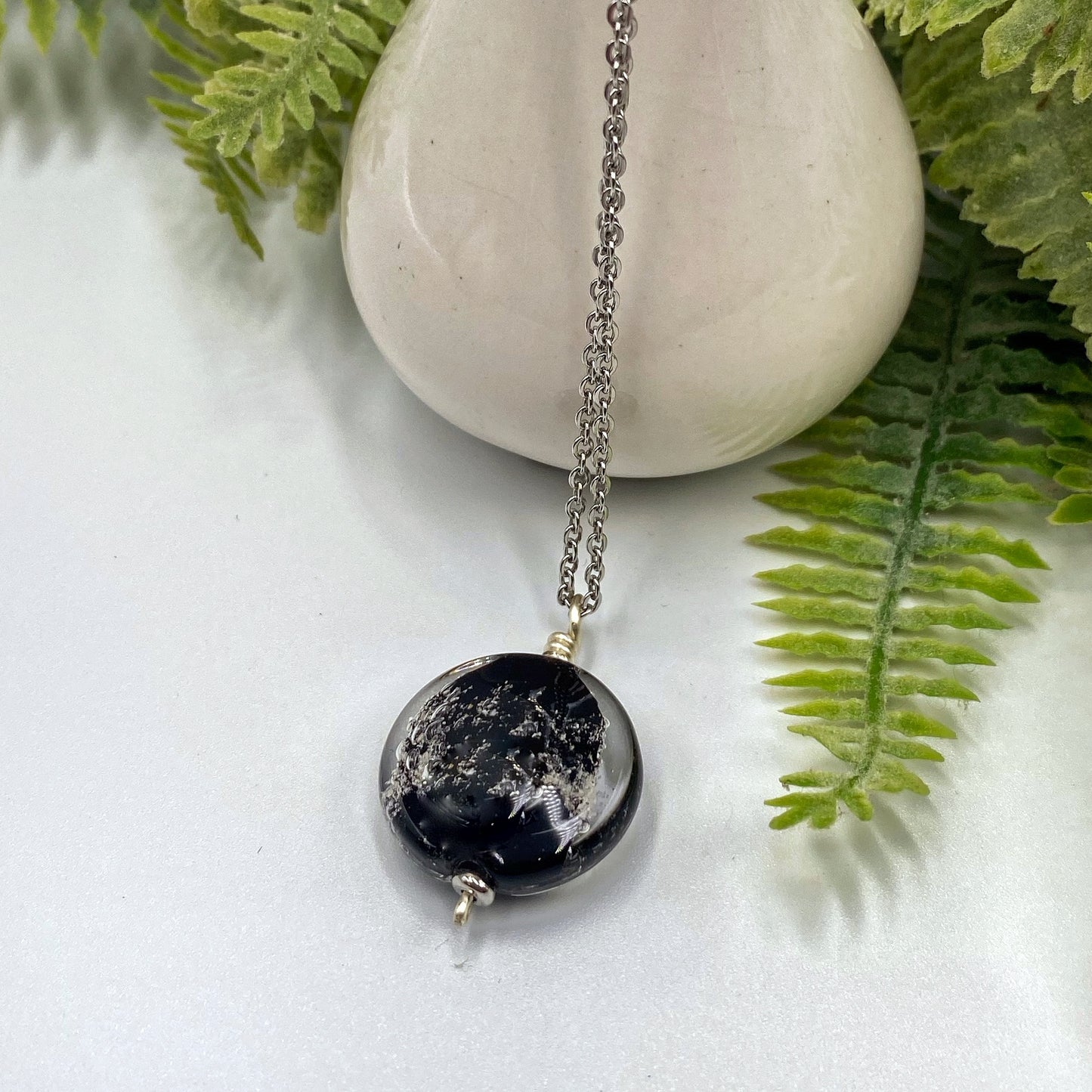 Remembrance Glass Coin Pendant