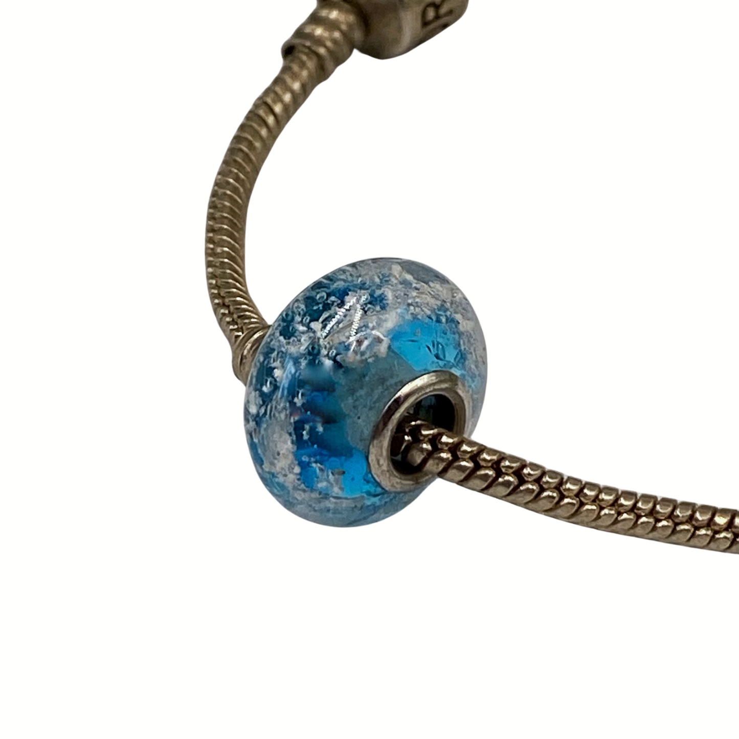 Remembrance Glass Donut Big Hole European Bead