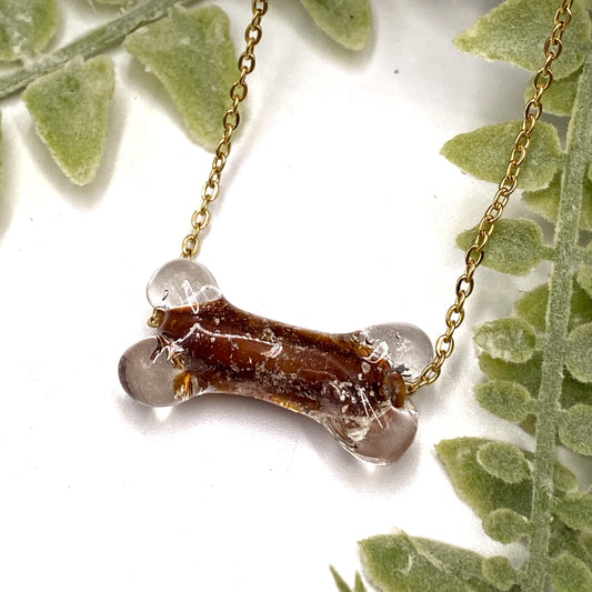Remembrance Glass Bone Necklace