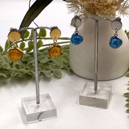 Remembrance Glass 12mm Drop Earrings (Stud)