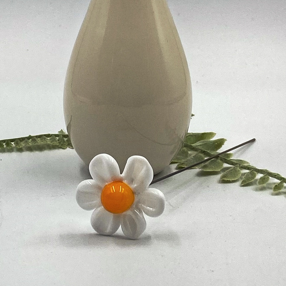 Single Glass Daisy Stem